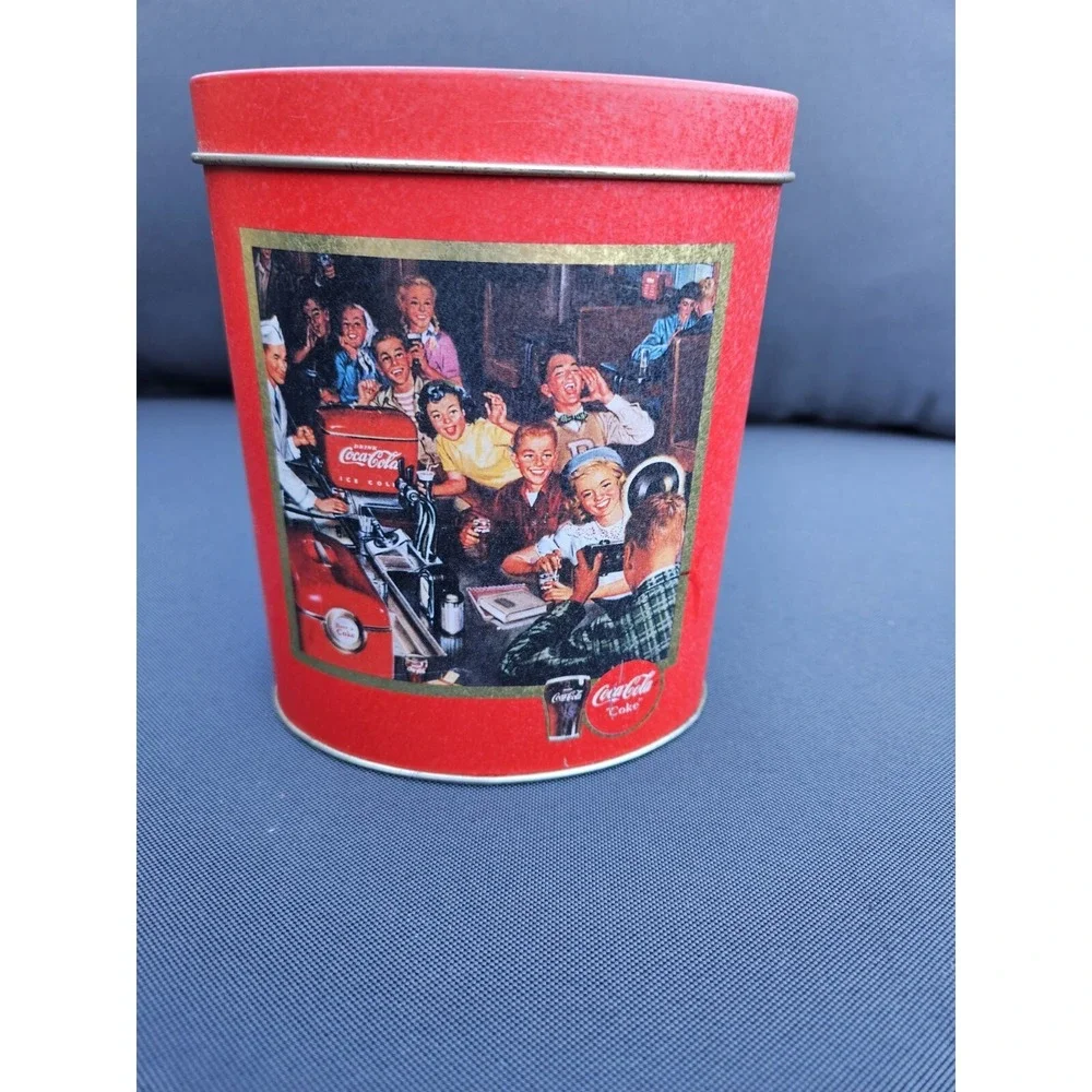 Two Tin Trinket Box Hershey's 1982‎ And Vintage Coca-cola